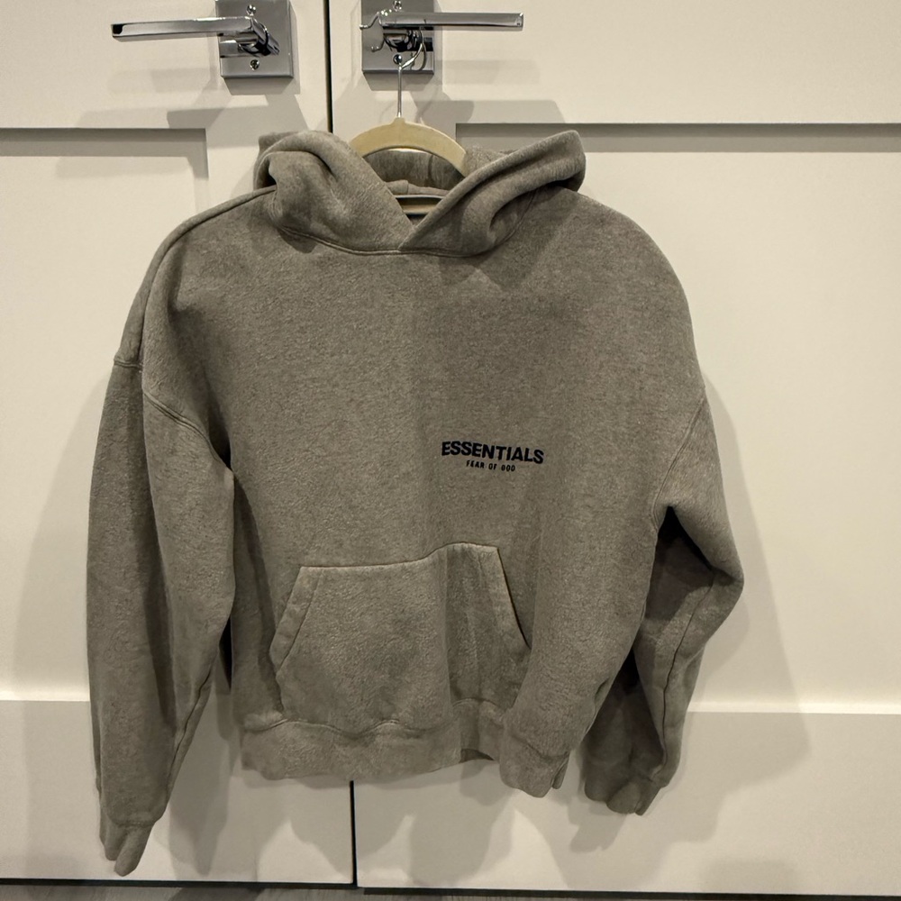Essentials Heather Gray Hoodie